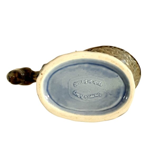 Vintage Shamrock Pottery Donkey Cart Planter 50s Ireland Boho Granny - Picture 6 of 7